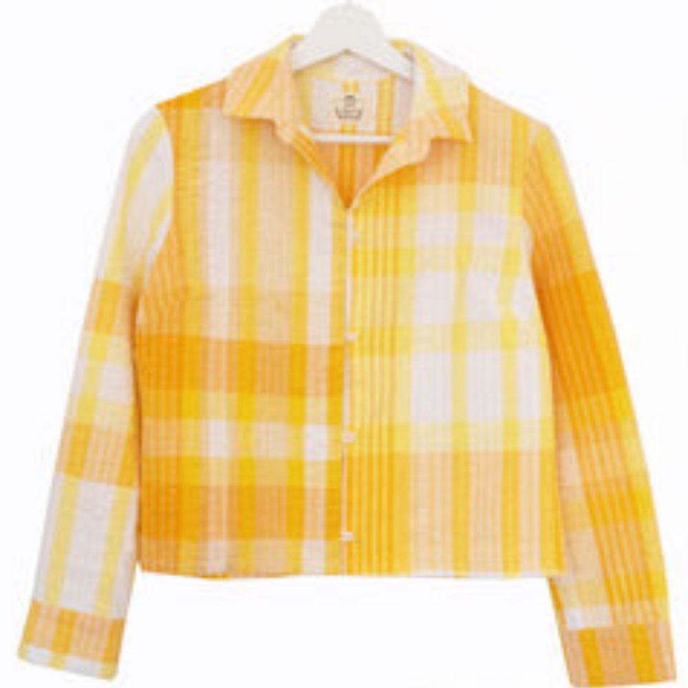 Vintage Tablecloth Button Down